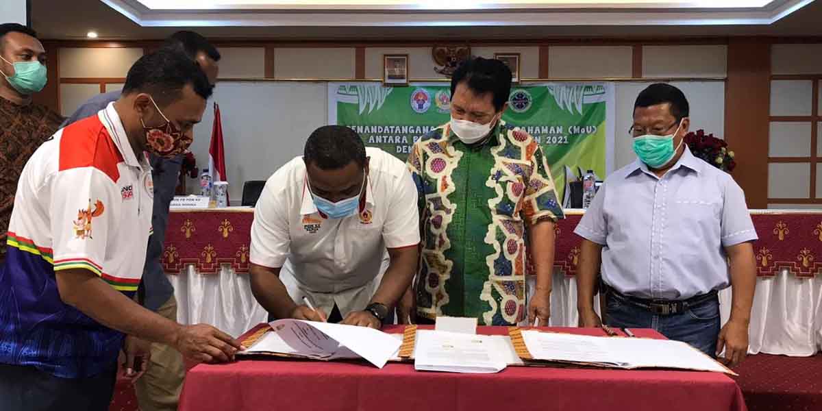 pb-pon-papua-mou-dengan-phri-mimika